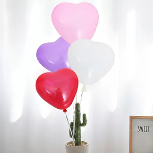 Heart Shaped Latex Balloons Thickened Balloons for Wedding Proposal Atmosphere Decoration Romantic Birthday Party Supplies