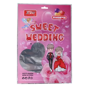 Emballage de détail pour le kit de ballons lettres en aluminium Sweet Wedding