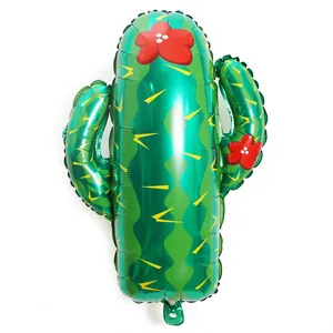 Palloncino in alluminio verde a forma di cactus per decorazioni per feste festive
