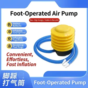 Pompe à Pied Manuelle Pour Ballons Pompe à Air Gonflable Portable Avec Long Tuyau Pour Bouée Yoga Ball Fête Décoration