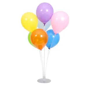 Transparent plastic balloon table stand holder for wedding and party decorations