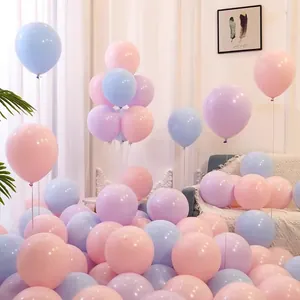 Macaron-farbene 10-Zoll-Latexballons für Geburtstagsfeiern und Hochzeitsdekorationen.