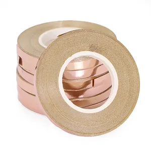 Rose gold metallic balloon ribbon rolls for birthday party and wedding decorations