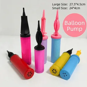Manual Balloon Pump Double Action Hand Held Air Inflator for Latex and Mylar Balloons Portable Plastic Party Decoration Accessory