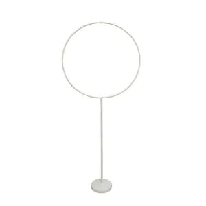 Witte ronde ballonboogstandaard voor bruiloftsdecoratie en feesttafeldecoraties voor verjaardag