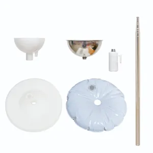 Adjustable balloon column stand set with telescopic rod and water bag base for parties