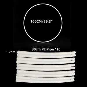 100cm diameter balloon hoop arch stand with ten 30cm PE pipes for wedding decor