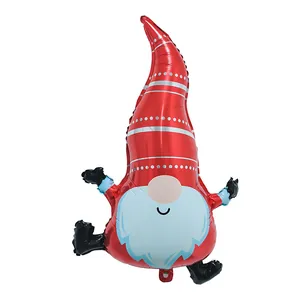 Ballon festif en forme de gnome de Noël pour la décoration de fête de fin d'année