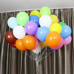 Detailed view of a vibrant 10-inch pearlescent latex balloon cluster for parties