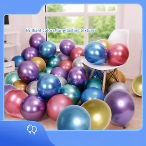 Verdickte Metallische Latexballons Gold Silber Roségold Blau Chrom Runde Ballons für Geburtstag Hochzeit Party Jubiläum Event Dekoration