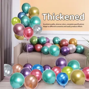 Bunte verdickte metallische Latexballons für Geburtstagsfeiern und Hochzeitsdekoration.