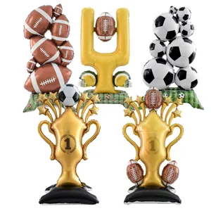 Grande Palloncino Foil a Forma di Trofeo di Calcio in Piedi Decorazioni per Feste a Tema Sportivo Palloncino da Calcio Mondiale