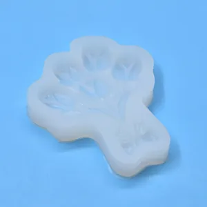 Moule en silicone blanc de haute qualité avec motif bouquet de tulipes pour pâtisserie