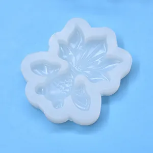 Top view detail showing intricate goldfish scale patterns in a translucent white silicone mold