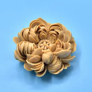 Moule en silicone pivoine 3D pour gâteau DIY mousse fondant ou bougies artisanales