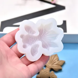Macro view of goldfish-shaped silicone mold for DIY baking and cake decorating