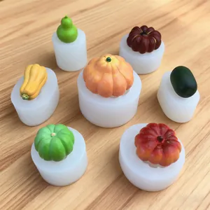 Stampo in Silicone a Forma di Verdura per Torta Cioccolato Mousse Cottura Zucca Zucca a Fiasco DIY Sapone Fatto a Mano Stampo