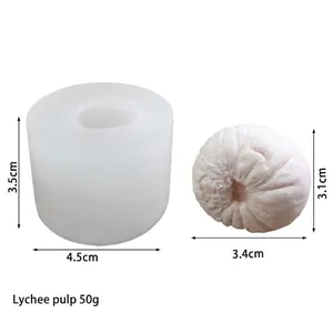 Litschi-Silikonform mit Maßen 4,5x3,5 cm für DIY-Backen und die Kerzenherstellung