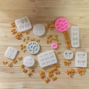 Silicone Bowknot Cake Mold Fondant Chocolate Baking Mold For Cookie Candy Decoration Tools DIY Kitchen Pastry Baking Accessories