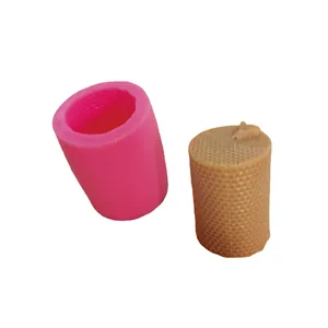 Honeycomb Silicone Mold For DIY Baking Tool Fondant Cake Decoration Aromatherapy Candle Soap Mold Bee Pattern Handmade Craft
