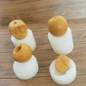 Stampo in Silicone a Forma di Mela per Torta Mousse al Cioccolato Candela per Aromaterapia Artigianato in Gesso Strumento Fai da Te Accessori per la Cottura