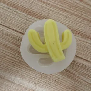 Moule en Silicone Forme de Cactus pour DIY Aromathérapie Gypse Bougie Plantes Succulentes Savon Outil de Décoration