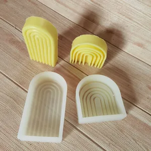 Geometric Arch Silicone Mold N-Shaped Candle Mold DIY Plaster Resin Ornament Cake Decor Minimalist Home Craft Tool