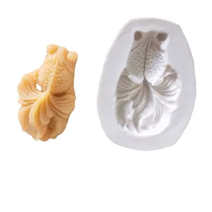 Moule en silicone en forme de poisson pour décoration de gâteaux et sucettes chocolat