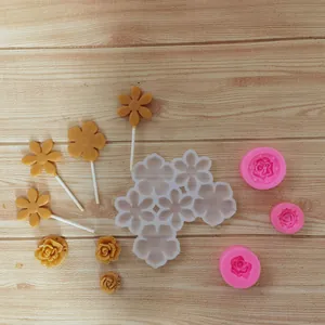 Rose Flower Silicone Cake Mold Fondant Chocolate Baking Mold For DIY Sugarcraft Cupcake Topper Cake Decorating Tool