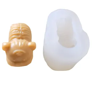 Moule professionnel en silicone tigre 3D pour bougies DIY résine et chocolat gâteau