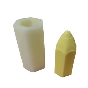 Molde de silicona con forma de lápiz para la fabricación de velas y crayones DIY