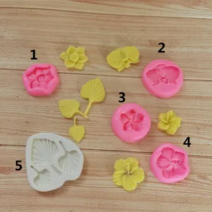 DIY Καλούπι Σιλικόνης σε Σχήμα Βεντάλιας και Ορχιδέας για Σοκολάτα Fondant Πηλό Διακόσμηση Τούρτας Εργαλεία Ζαχαροπλαστικής