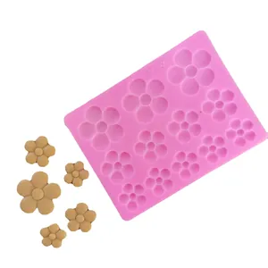 Stampo in silicone a margherita rosa multi-formato per decorazioni di torte e cioccolato