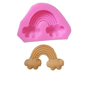 Stampo in silicone arcobaleno e nuvola professionale per decorazione torte e cioccolato