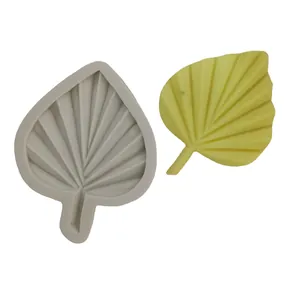 Silikonform in Palmenblattform für Fondant, Schokoladenkuchen und Bastelarbeiten