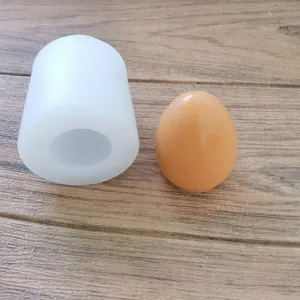3D egg-shaped silicone mold for DIY chocolate mousse or aroma gypsum crafting