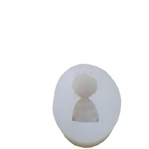 Cute cartoon lion shape white silicone mold for DIY mousse cake and ice cream art