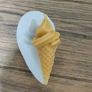 Gedetailleerde weergave van siliconen ijsje mal voor chocolade en mousse cake maken