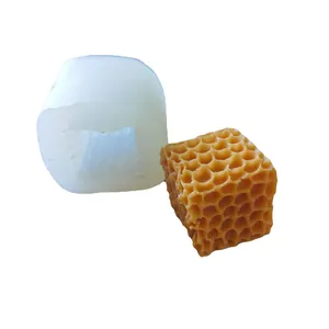 Honeycomb cube silicone mold for DIY aromatherapy candles, mousse and chocolate crafting
