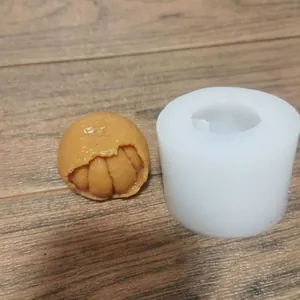 Moule en silicone d'orange pelée pour mousse au chocolat DIY et plâtre d'aromathérapie