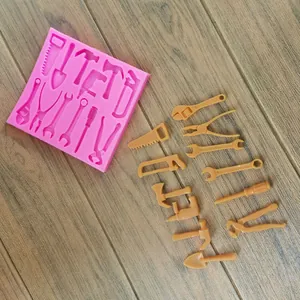 Hardware tools shape fondant silicone mold for DIY chocolate and cake decoration