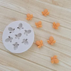 Bee Silicone Mold Multi Cavity Cake Decoration Fondue Chocolate DIY Baking Tool Cookie Cupcake Dessert Kitchen Baking Supplies