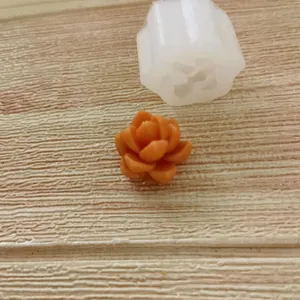 Detailansicht der Sukkulenten-Silikonform für DIY-Gips- und Schokoladenherstellung
