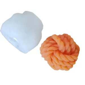 Yarn ball silicone mold for DIY aromatherapy candles, plaster crafts and soap making