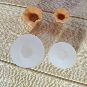 Silikonform Für Tortenblumenhalter Aromatherapie Gips Schokolade Seife DIY Backwerkzeug Waffelschalen Dekorationsform
