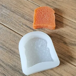 Molde de Silicona en Forma de Pan de Molde Diseño Realista Herramienta de Horneado para Chocolate Galleta Jabón Artesanal Vela Aromática