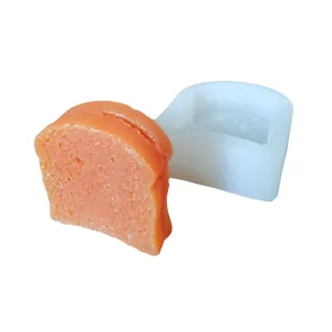 Molde de silicona con forma de pan tostado para jabón artesanal, velas y escayola