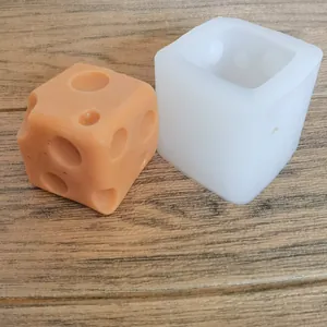 Square Dice Silicone Mold For Chocolate Mousse Aroma Candle Gypsum DIY Baking Tool Cheese Shape Ice Cube Tray Mold