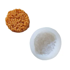 Silicone instant noodle shape mold for cake decorating and chocolate fondant making
