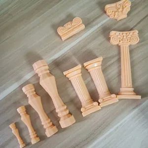 Detalles de varios moldes de silicona de columnas romanas vintage para decorar pasteles